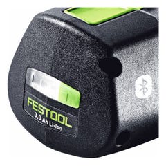 Batterie Festool 3x BP 18 Li 3,0 Ergo I batterie 18 V 3,0 Ah / 3000 mAh Li-Ion ( 3x 577704 ) avec indicateur de niveau de 0