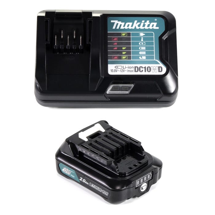 Makita Power Source Kit 12V avec - 1x Batterie BL1021B 2.0Ah + Chargeur DC10WD 2