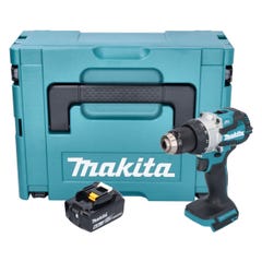 Makita DHP 489 G1J Perceuse-visseuse à percussion sans fil 18 V 73 Nm Brushless + 1x batterie 6,0 Ah + Makpac - sans chargeur 0