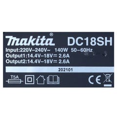Makita Power Source Kit 18 V : 2x BL 1830 B Batteries 3,0 Ah + DC 18 SH Chargeur double (197599-5) (199687-4) 3