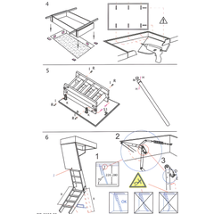 HandyStairs escalier escamotable Profi+ - Dimensions du caisson 140 x 60 cm - Hauteur 315 cm - Valeur U 1,26 W/m² 2