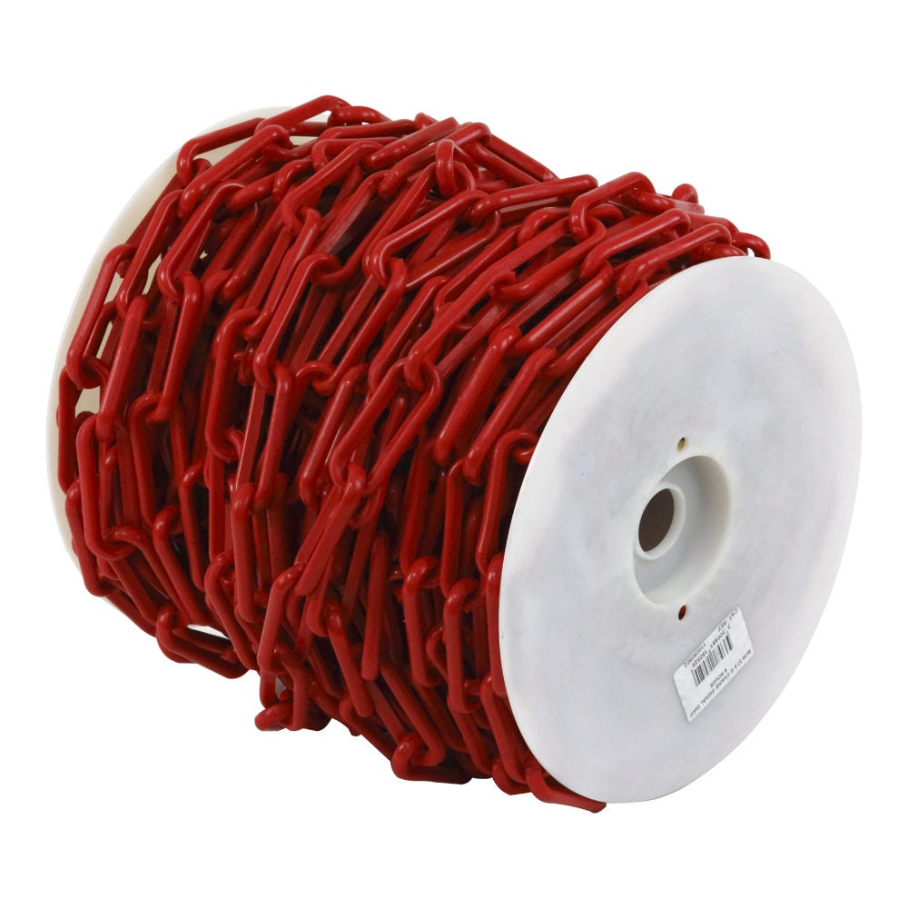 Chaîne Ø 8mm x 25m Rouge en bobine - Polyamide - 1280533 0