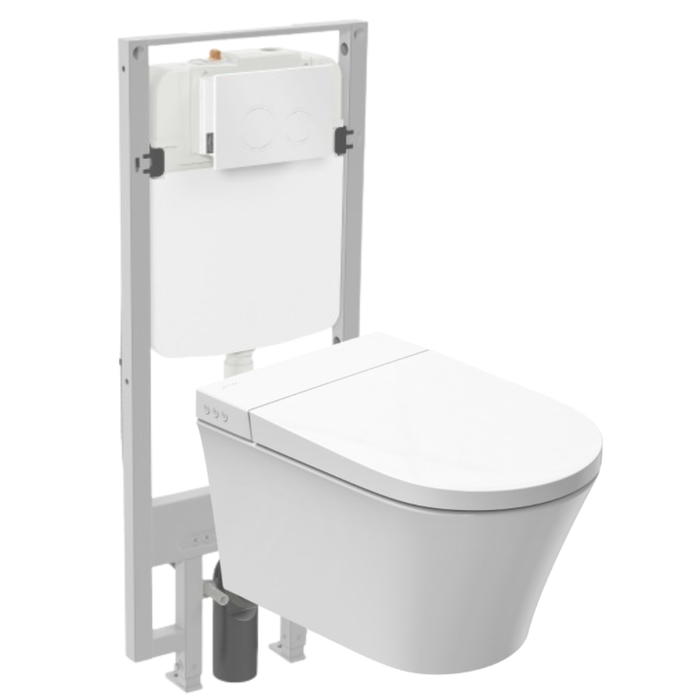 Pack WC lavant sans bride JACOB DELAFON Seine avec télécommande + bâti support 0