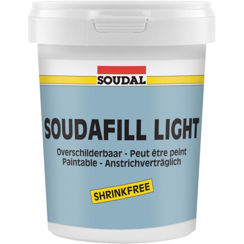 Soudafill Light - Mastic acrylique de jointement - Soudal - 900 ml Blanc 0