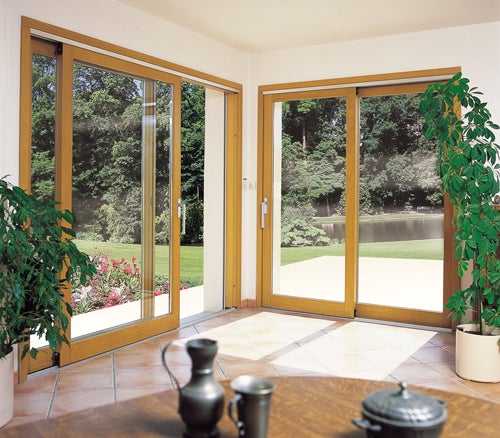 Baie coulissante bois sur-mesure