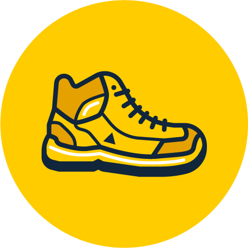 Pictogramme protection des pieds 