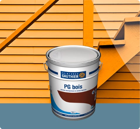 Peinture Gauthier microporeuse monoproduit en phase aqueuse - Pot de peinture Gauthier PG bois