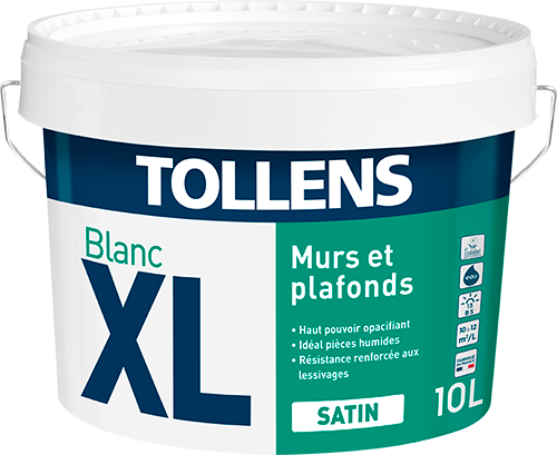 Peinture Tollens murs et plafonds satin