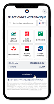 Nouveau virement bancaire